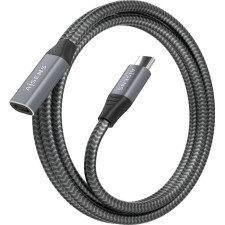 AISENS A107-0761 cabo USB USB 3.2 Gen 2x2 1,5 m USB C Cinzento