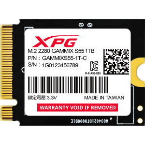 ADATA SGAMMIXS55-1T-C disco SSD 1 TB M.2 PCI Express 4.0 NVMe 3D NAND