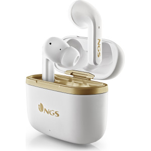 NGS ARTICA TROPHY Auscultadores Sem fios Intra-auditivo Chamadas Música USB Type-C Bluetooth Dourado, Branco