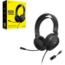 Corsair HS35 SURROUND v2 Auscultadores Com fios Fita de cabeça Jogos Preto