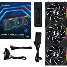 Lian Li 12RTLLCD1W3B Sistema de Arrefecimento de Computador Caixa de computador Ventoinha 12 cm Preto