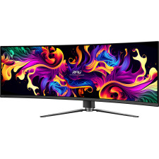 MSI MPG 491CQPX QD-OLED monitor de ecrã 124,5 cm (49") 5120 x 1440 pixels Dual QHD Preto