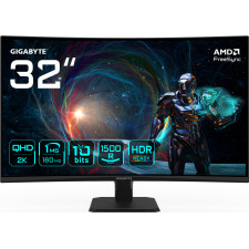 GIGABYTE GS32QCA LED display 80 cm (31.5") 2560 x 1440 pixels Quad HD Preto
