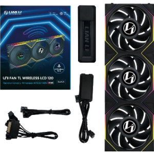 Lian Li 12TLLCD1W3B Sistema de Arrefecimento de Computador Caixa de computador Ventoinha 12 cm Preto