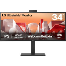 LG 34BA85QE-B monitor de ecrã 86,4 cm (34") 3440 x 1440 pixels Wide Quad HD LCD Preto