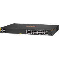 HPE Aruba Networking 6100 24G Class4 PoE 4SFP+ 370W Gerido L3 Gigabit Ethernet (10 100 1000) Power over Ethernet (PoE) 1U Preto
