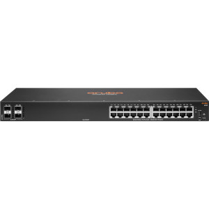 HPE Aruba Networking 6100 24G 4SFP+ Gerido L3 Gigabit Ethernet (10 100 1000) 1U Preto
