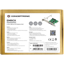 Conceptronic EMRICK06G placa adaptador de interface Interno USB 3.2 Gen 1 (3.1 Gen 1)