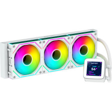 ABYSM Oceanic LCD 360 ARGB Processador Refrigerador líquido all-in-one 12 cm Branco 1 unidade(s)