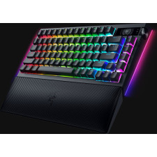Razer BlackWidow V4 Pro teclado Jogos USB + RF Wireless + Bluetooth QWERTY Estados Unidos (Internacional) Preto