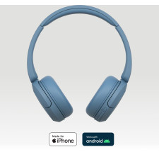 Sony WH-CH520 Auscultadores Sem fios Fita de cabeça Chamadas Música USB Type-C Bluetooth Azul