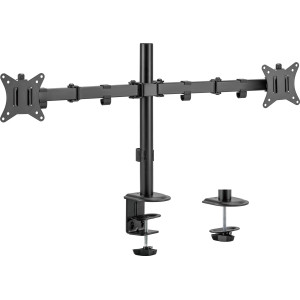 Equip Suporte de montagem de secretária para monitor duplo articulado de 17“-32”, preto