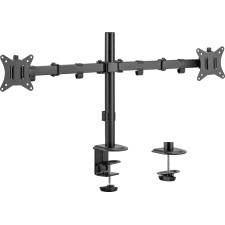 Equip Suporte de montagem de secretária para monitor duplo articulado de 17“-32”, preto