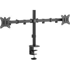 Equip Suporte de montagem de secretária para monitor duplo articulado de 17“-32”, preto