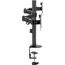 Equip Suporte de montagem de secretária para monitor duplo articulado de 17“-32”, preto