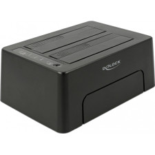 DeLOCK 63957 Docking Station para Discos Rígidos USB 3.2 Gen 2 (3.1 Gen 2) Type-C Preto
