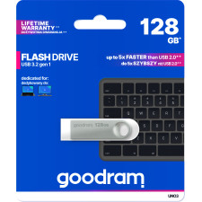 Goodram USB UNO3-1280S0R11 unidade de memória USB 128 GB USB Type-A 3.2 Gen 1 (3.1 Gen 1) Prateado