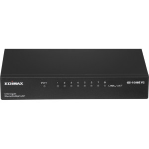 Edimax GS-1008E V2 switch de rede Não-gerido Gigabit Ethernet (10 100 1000) Preto