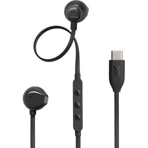 JBL Tune 305C Auscultadores Com fios Intra-auditivo Chamadas Música USB Type-C Preto