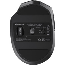 Sharkoon OfficePal M25W rato Jogos Mão direita RF Wireless + USB Type-C Ótico 4000 DPI