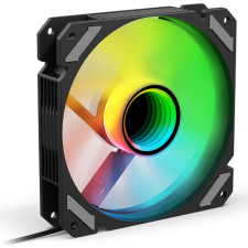 Sharkoon SHARK Mirror RGB PWM REVERSE Caixa de computador Ventoinha 12 cm Preto 1 unidade(s)