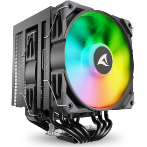 Sharkoon A60 RGB Processador Arrefecimento a ar 12 cm Preto 1 unidade(s)