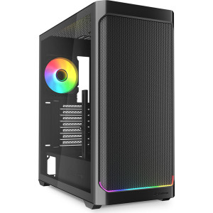 Sharkoon AK4W RGB Strip Midi Tower Preto