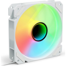 Sharkoon SHARK Mirror PWM RGB Caixa de computador Ventoinha 12 cm Branco 1 unidade(s)