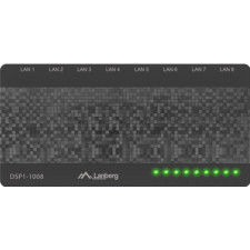 Lanberg DSP1-1008 switch de rede Não-gerido Gigabit Ethernet (10 100 1000) Preto, Cinzento