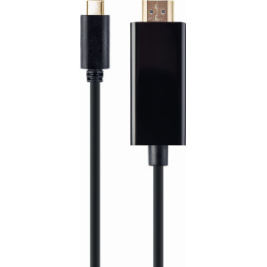 Gembird A-CM-HDMIM-01 adaptador de cabo de vídeo 2 m USB Type-C HDMI Preto