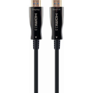 Gembird CCBP-HDMI-AOC-20M-02 cabo HDMI HDMI Type A (Standard) Preto