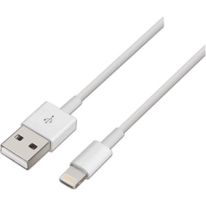 AISENS A102-0036 cabo Lightning 2 m Branco