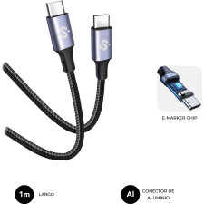 SUBBLIM SUBCAB-C10001 cabo USB USB 2.0 1 m USB C Preto