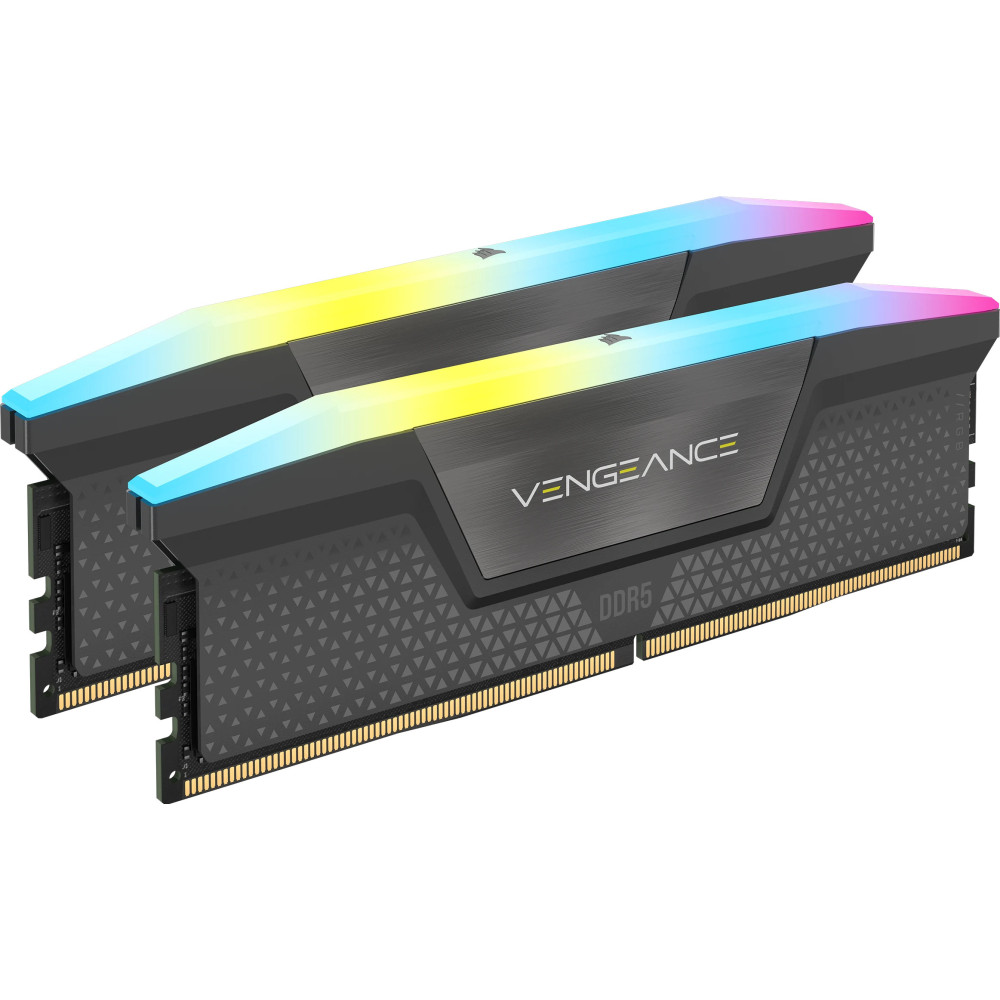 Corsair Vengeance RGB CMH32GX5M2B6000Z28 módulo de memória 32 GB 2 x 16 GB DDR5 6000 MHz Corsair Vengeance RGB CMH32GX5M2B6000Z28 módulo de memória 32 GB 2 x 16 GB DDR5 6000 MHz