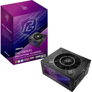 Asrock Phantom Gaming PG-1300G fonte de alimentação 1300 W 20+4 pin ATX ATX Preto