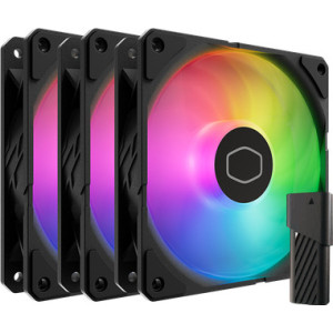 Cooler Master SickleFlow Edge 120 ARGB 3-Pack Fan Kit Caixa de computador Ventoinha 12 cm Preto 1 unidade(s)