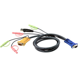 ATEN Cabo KVM USB com SPHD 3 em 1 e áudio 5M