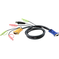 ATEN Cabo KVM USB com SPHD 3 em 1 e áudio 5M
