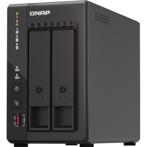 QNAP TS-253E NAS Tower Intel® Celeron® J6412 8 GB 0 TB QNAP QTS Preto