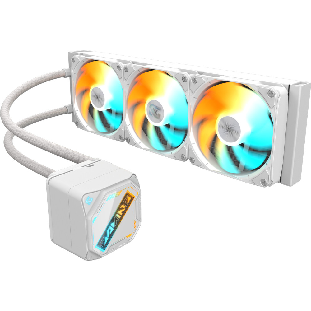 GIGABYTE GAMING 360 ICE Processador Refrigerador líquido all-in-one 12 cm Branco 1 unidade(s) GIGABYTE GAMING 360 ICE Processador Refrigerador líquido all-in-one 12 cm Branco 1 unidade(s)