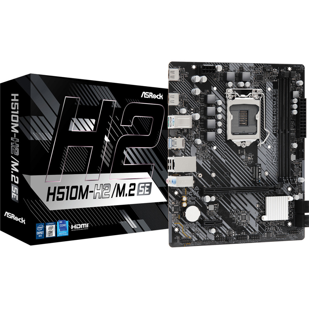 Asrock H510M-H2 M.2 SE Intel H470 LGA 1200 (Socket H5) micro ATX Asrock H510M-H2 M.2 SE Intel H470 LGA 1200 (Socket H5) micro ATX