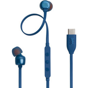 JBL Tune 310C USB Auscultadores Com fios Intra-auditivo Chamadas Música USB Type-C Azul