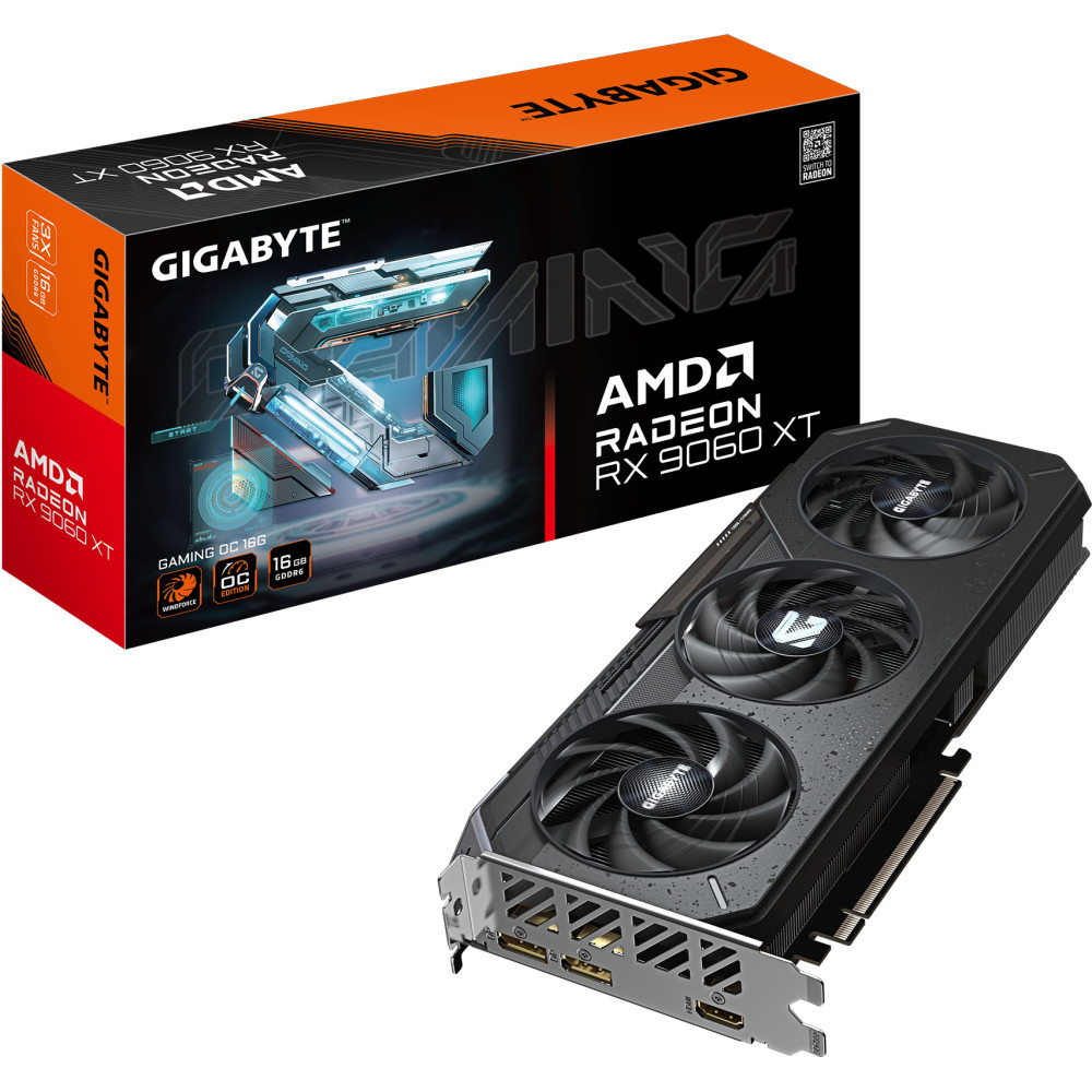 GIGABYTE Radeon RX 9060 XT GAMING OC 16G AMD 16 GB GDDR6 GIGABYTE Radeon RX 9060 XT GAMING OC 16G AMD 16 GB GDDR6
