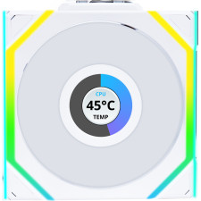 Lian Li UNI FAN SL Wireless LCD 120 Reverse Blade Caixa de computador Ventoinha 12 cm Branco 1 unidade(s)