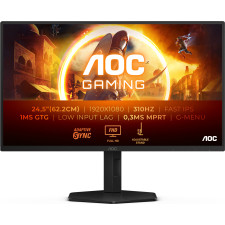 AOC G4 25G4SXU monitor de ecrã 62,2 cm (24.5") 1920 x 1080 pixels Full HD LED Preto, Cinzento