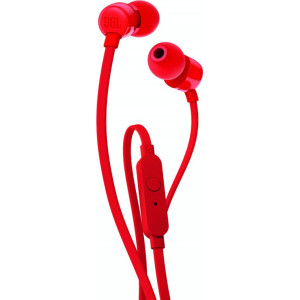 JBL T110 Auscultadores Com fios Intra-auditivo Chamadas Música Vermelho