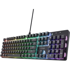 Trust GXT 871 Zora teclado Jogos USB QWERTY Português Preto
