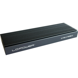 LC-Power LC-M2-C-NVME-3 Caixa para Discos Rígidos Compartimento SSD Preto M.2