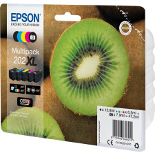 Epson Kiwi 202XL tinteiro 1 unidade(s) Original Rendimento alto (XL) Preto, Foto preto, Ciano, Magenta, Amarelo