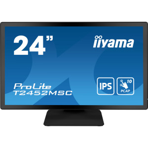 iiyama ProLite T2452MSC-B1 monitor de ecrã 60,5 cm (23.8") 1920 x 1080 pixels Full HD LCD Ecrã táctil Multi-utilizador Preto